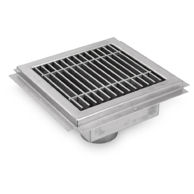 John Boos FTSG-1212-X Floor Trough 12"W X 12"D Subway-style Stainless Steel Grating