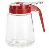 TableCraft Products 1371RE - Modern Glass Dispenser, 12 Oz., Dishwasher Safe