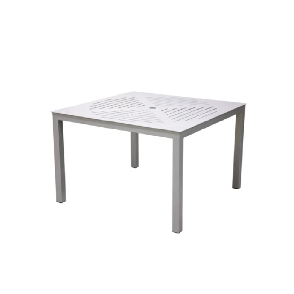 Plantation Prestige 4082424-01 - Poolside Coastline Table, 24" X 24", Slat Top