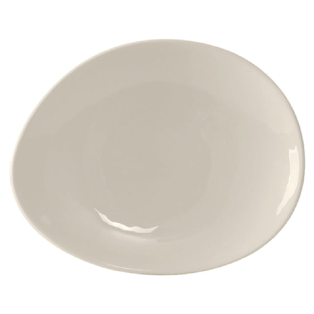 Tuxton BEZ-084P Ellipse Plate 8-1/2" X 6-7/8" Microwave & Dishwasher Safe