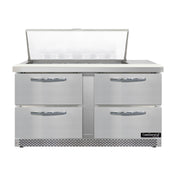 Continental Refrigerator D60N18M-FB-D Designer Line Mighty Top Sandwich Unit Front Breather