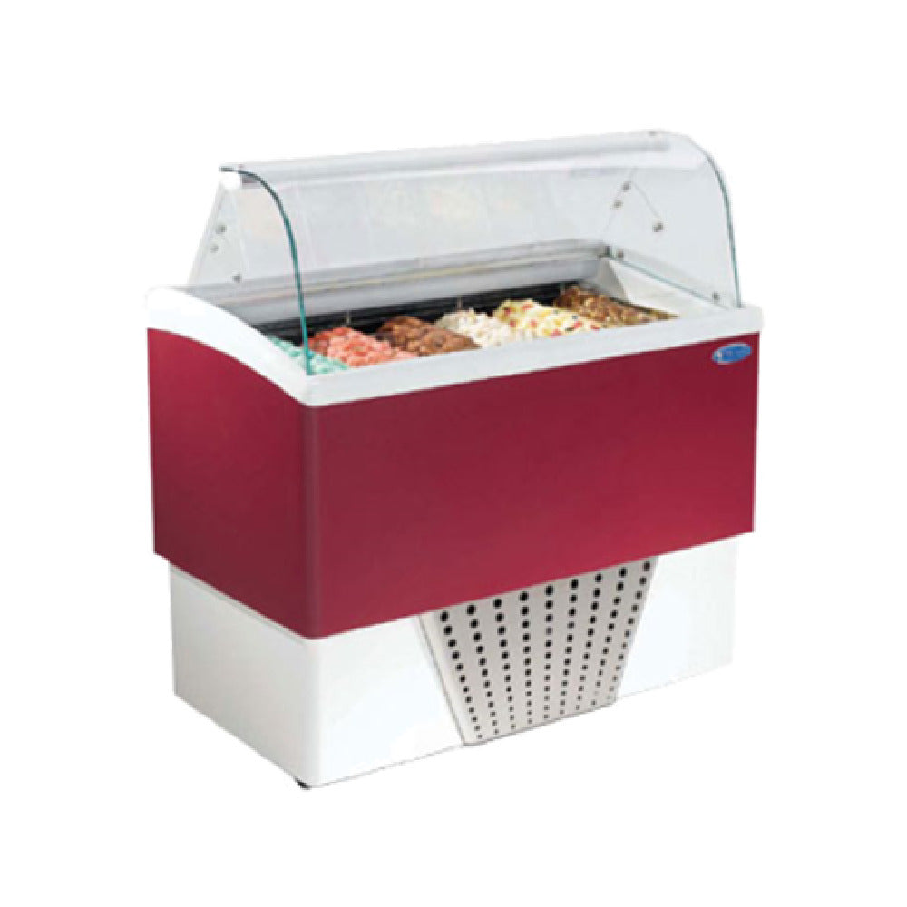 Stoelting by Vollrath CD-BR06-302-WP Italproget Brio Gelato Display Cabinet 46-3/5"W X 26-1/5"D X 48-1/5"H