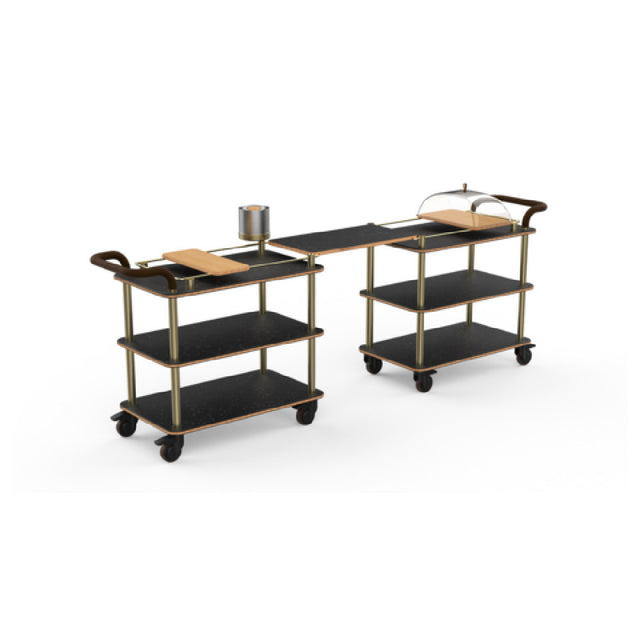 Steelite MGCRNX24MBXX Mogogo Roll'n Mini Brunch Time Station Nero Marquina Marble Shelves