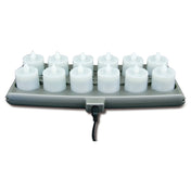 Hollowick HFRP12-CL Flameless Lighting Platinum+ Candle Set 12"L X 5-1/2"W X 2-3/10"H O.A