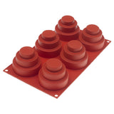 JB Prince M512 Q Silikomart Mold 12"L X 7"W (6) Round Wonder