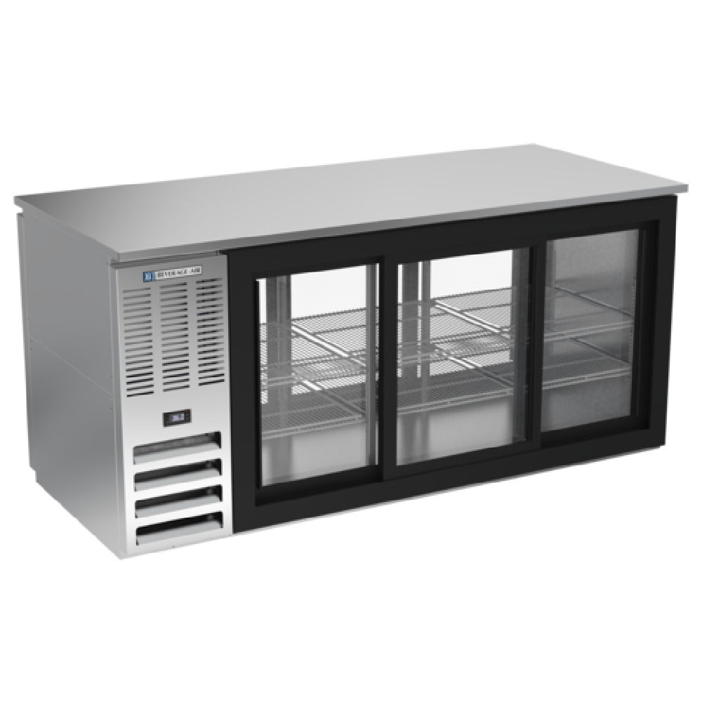 Beverage Air BB72HC-GS-PT-S - Refrigerated Back Bar Pass-Thru Storage Cabinet, Three-section