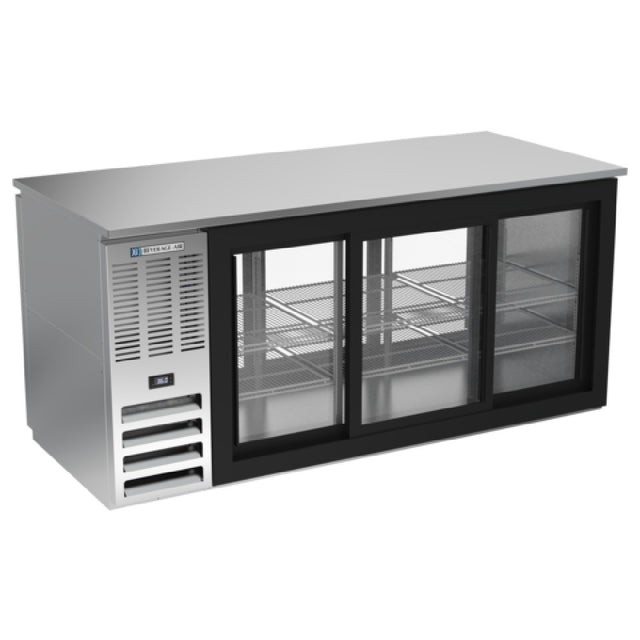 Beverage Air BB72HC-GS-PT-S - Refrigerated Back Bar Pass-Thru Storage Cabinet, Three-section