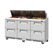 Turbo Air TST-72SD-D6-FB-N Super Deluxe Sandwich/Salad Unit Front Breathing Airflow