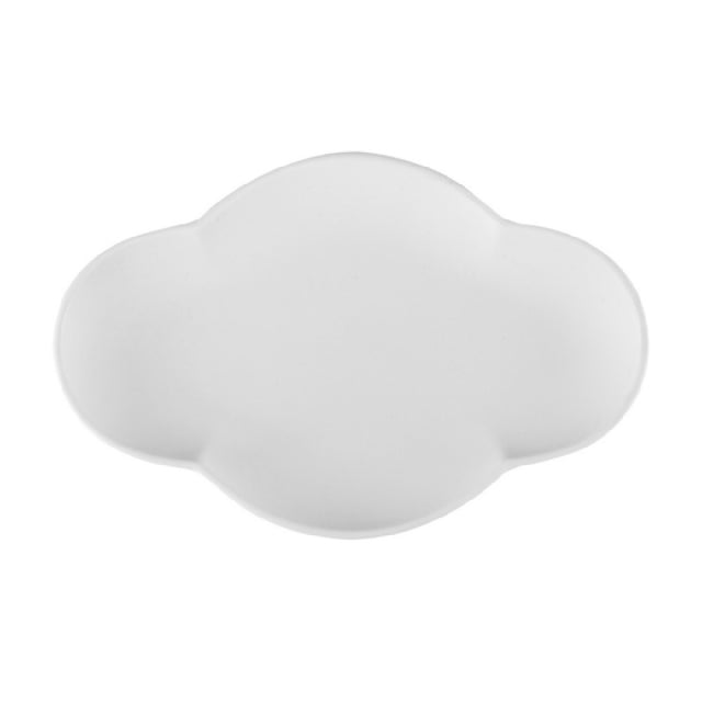 CAC China XCTT-14-MW Cotton Plate 14"W X 9-1/4"D X 1-3/8"H Rectangular