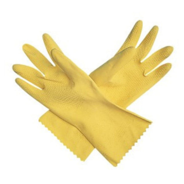 San Jamar 620RP-M Dishwashing Glove Medium 22 Mil Latex With Flock Lining