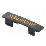 TableCraft Products CN481 - Name Tag, "Bleu Cheese", Black With Orange Print