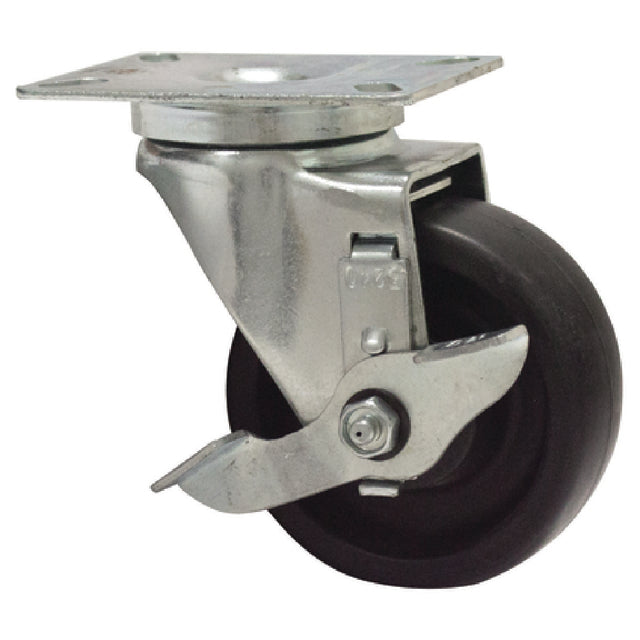 Advance Tabco RA-35 Plate Caster With Brake 4" Diameter (1 Each)