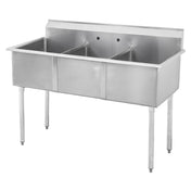 Sapphire Manufacturing SMSQ1214-3 Budget Sink Three Compartment 36"W X 17-1/2"D