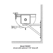 Legion TWSWT-25MV Direct Steam Tilting Wall-Mount Kettle With Mixer 25-gallon