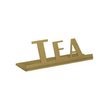 Service Ideas 1C-ST-TEA-SIGN-VG Service Ideas Laser Cut ID/Table Sign 18/8 Stainless