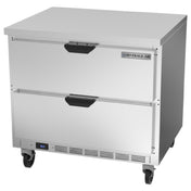 Beverage Air WTRD36AHC-2-FLT Worktop Refrigerator One-section 35-5/8"Working Height