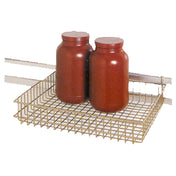 SPG GB3420E - ISS™ Wall Trax™ Grid Basket, 4" X 20" X 3", Grey Bond® Finish
