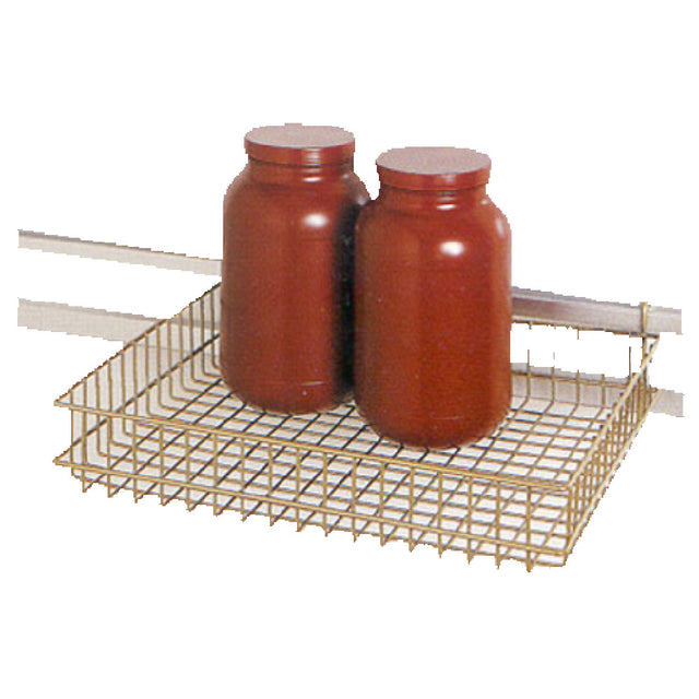 SPG GB3420E - ISS™ Wall Trax™ Grid Basket, 4" X 20" X 3", Grey Bond® Finish