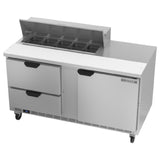 Beverage Air SPED60HC-10-2 Sandwich Top Refrigerated Counter Two-section 60"W