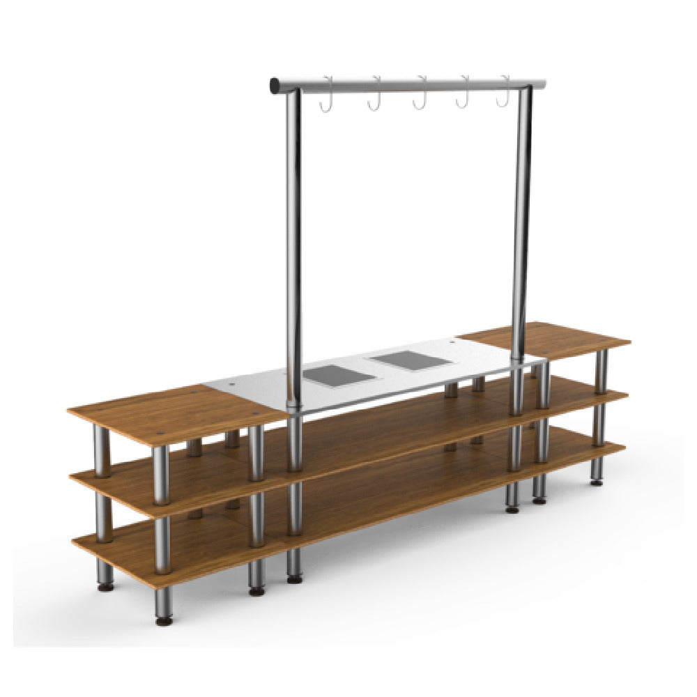 Steelite MGCMLD02BSXF - Large Arch Induction Station, 130.0" X 29.5" X 95.5", Modular