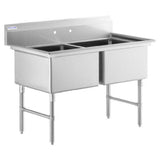 Empura EHD22424 - Sink, 55"W X 29.5"D X 44.25"H, (2) Compartment