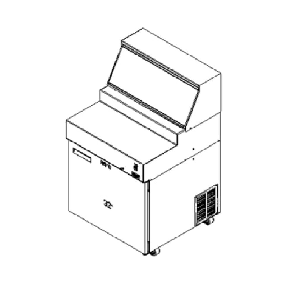 Delfield F18RC32-FSP Liquitec® Refrigerated Counter Pizza Prep Table Single Section