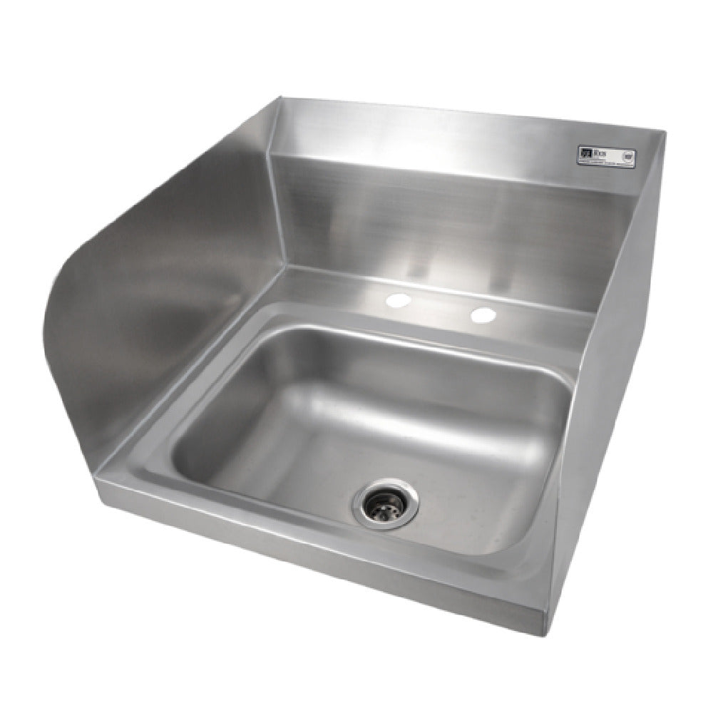 John Boos PBHS-W-1410-2DM-SSLR-X Pro-Bowl Hand Sink Wall Mount 14"W X 10" Front-to-back X 5" Deep Bowl