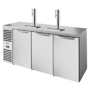 True Refrigeration TDR84-RISZ1-L-S-SSS-1 Refrigerated Draft Bar Cooler Three-section