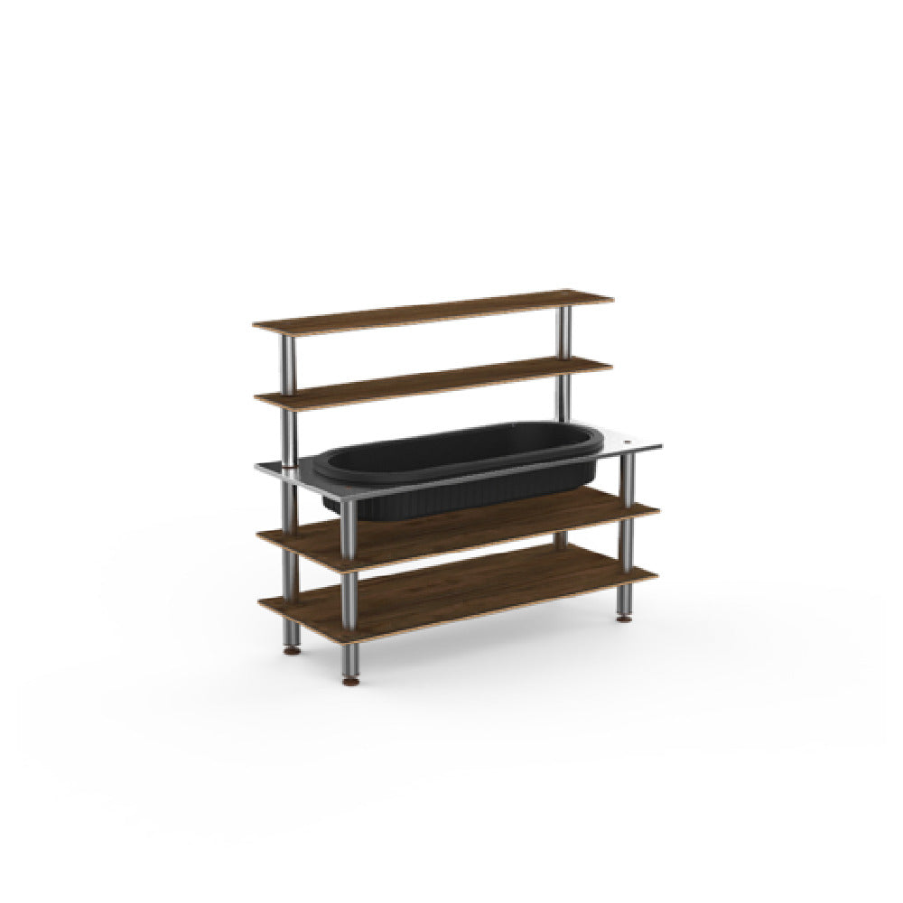 Steelite MGCMLC01WSXF Mogogo Buffet Solutions Modular Back Bar Station 3-tier