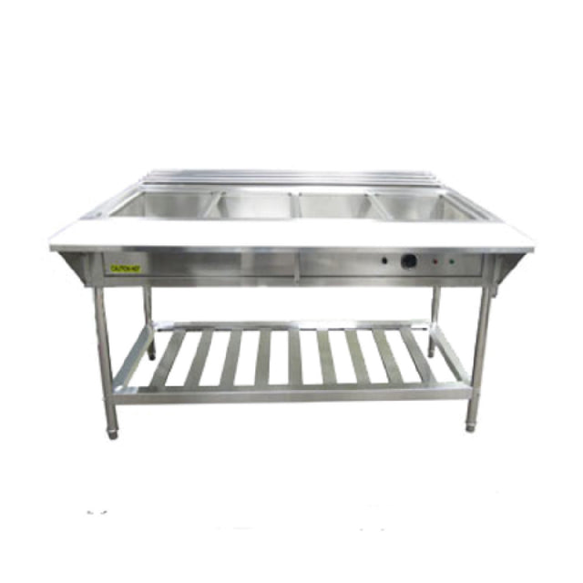Admiral Craft EST-240 Water Bath Steam Table 57-1/4"W X 26"D X 34-1/4"H 4-compartment