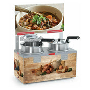 Nemco 6510A-2D4 Soup Warmer Double 4 Qt. Well With Header