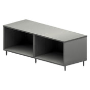 BK Resources CST-3096 Chef Table Cabinet Base With Open Front 96"W X 30"D X 34-3/4"H Overall Size