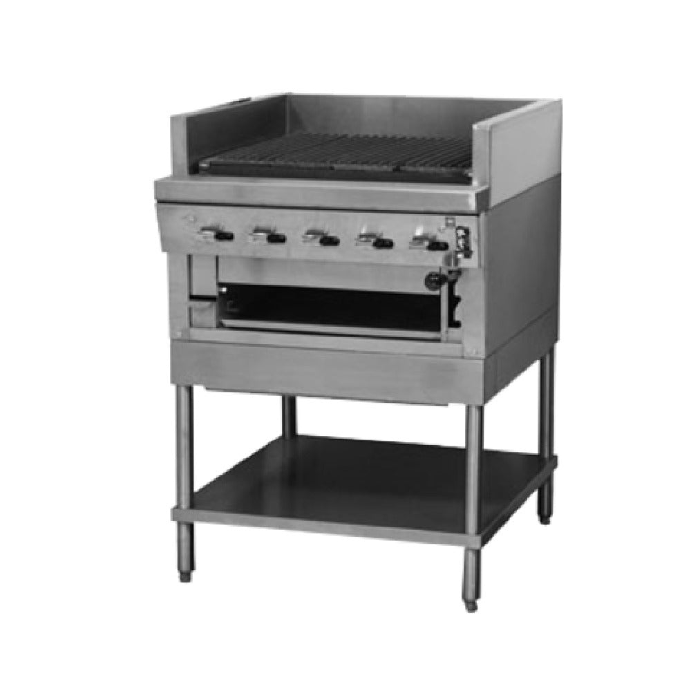 Montague Company UFSM-72C Legend™ Char-Broiler 72" Free-standing Modular Ceramic Briquettes