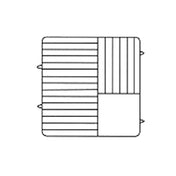 Vollrath PM2110-4-21 Plate Crate® Dishwasher Rack 8-3/4" To 9-3/16" Dia. (4) Extenders With Wire Dividers