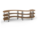 Steelite MGCMSB03BSXF Mogogo Buffet Solutions Modular Serving Station 3-tier 141" X 76" X 35"H
