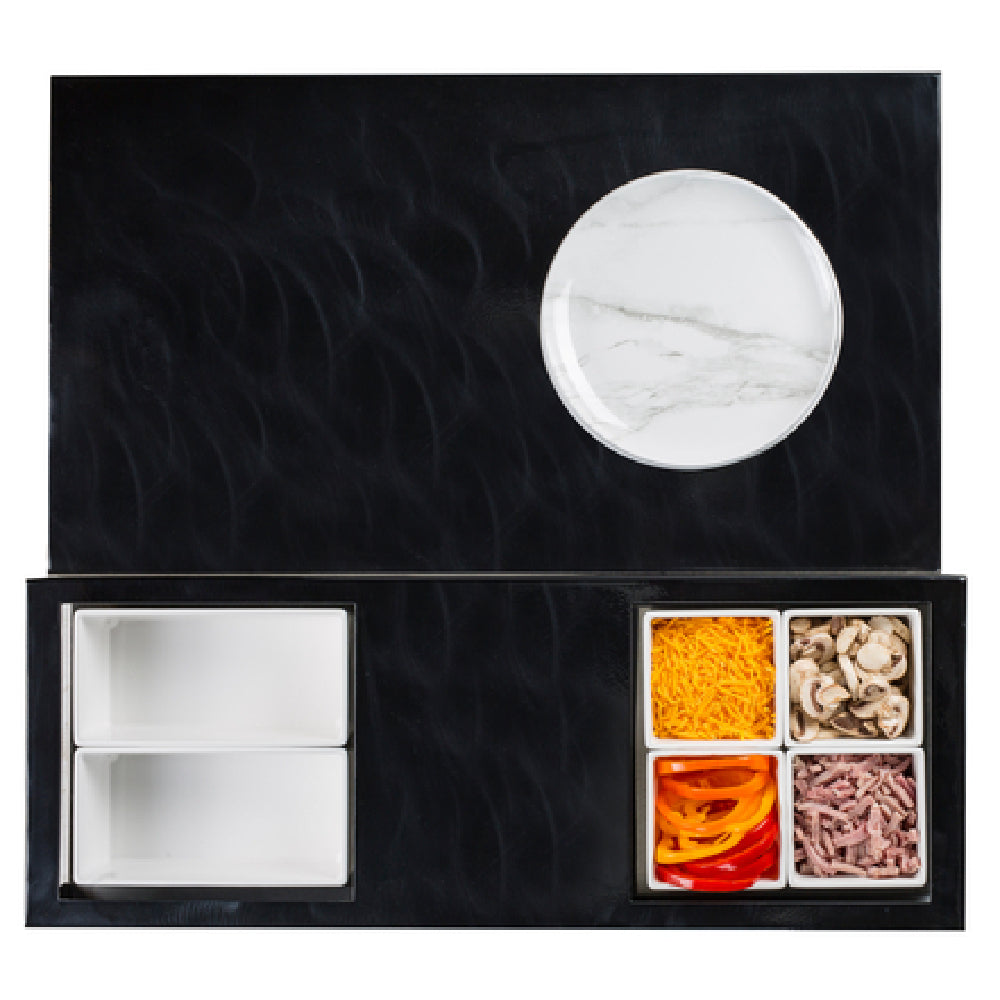 Tablecraft CWACTION4BRATCP Butane Countertop Action Station Includes: (1) Countertop Station