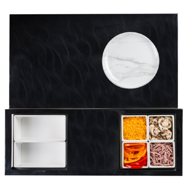 Tablecraft CWACTION4BRATCP Butane Countertop Action Station Includes: (1) Countertop Station