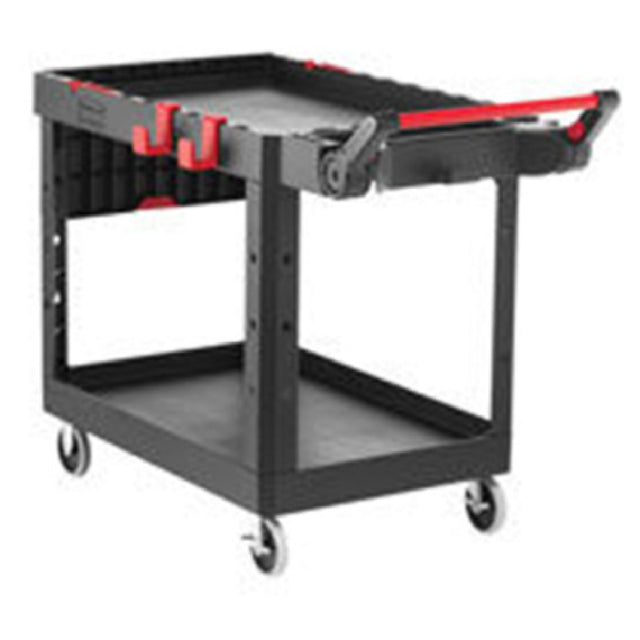 Rubbermaid 1997208 RCP Heavy Duty Adaptable Utility Cart Medium (2) Shelves