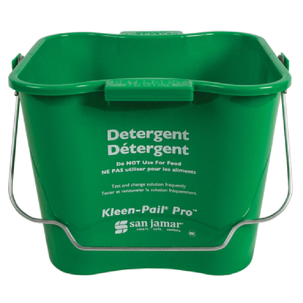 San Jamar KPP256GN Kleen-Pail® Pro™ 8 Qt. Rounded Corners