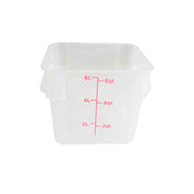 Thunder Group PLSFT006TL Food Storage Container 6 Quart Square Stain & Chemical Resistant