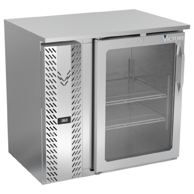 Victory VBBN36HC-FG-S - Back Bar Refrigerator, Food Rated, One-section