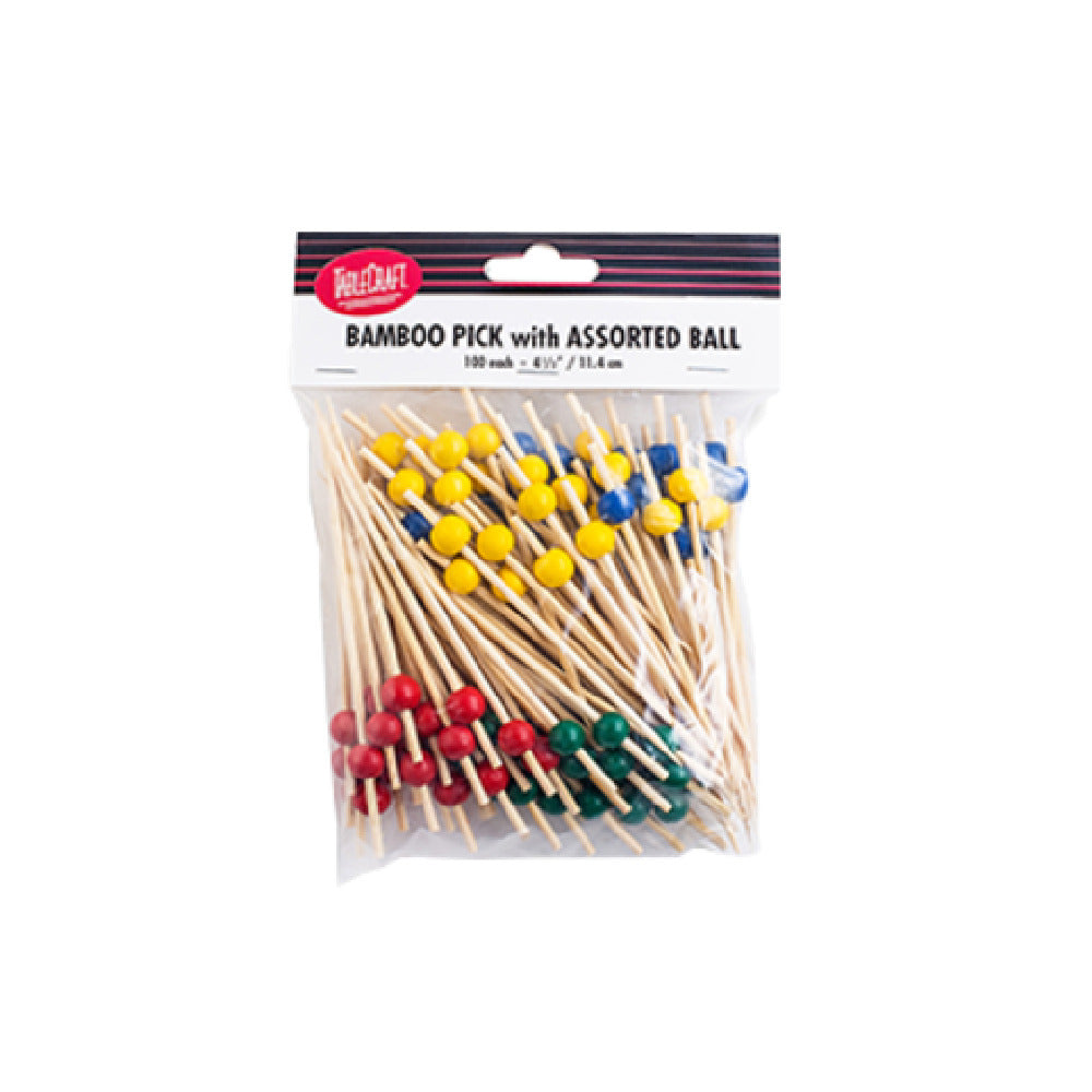 TableCraft Products BAMBA45 - Cash & Carry Pick, 4-1/2", Bamboo