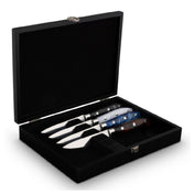 Bon Chef S936BOX-BLK Wooden Box 11-3/8" L X 8-1/4" W X 2" H Holds (6) Gaucho Steak Knives