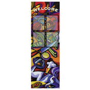 Hubert 75457 - Menu Board, 4-pocket, Floor Stand