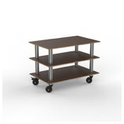 Steelite MGCMLX02WSXH - Modular Classic Medium Unit Mango Wood Stainless Steel Heavy Duty Casters