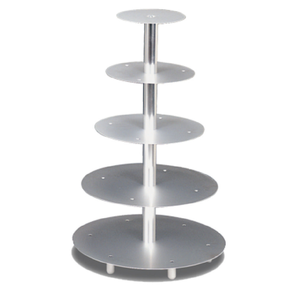 JB Prince R116 A Wedding Cake Stand 30"H Overall (5) Tiers Sizes: 8" 10" 12" 16" And 18"