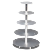 JB Prince R116 A Wedding Cake Stand 30"H Overall (5) Tiers Sizes: 8" 10" 12" 16" And 18"
