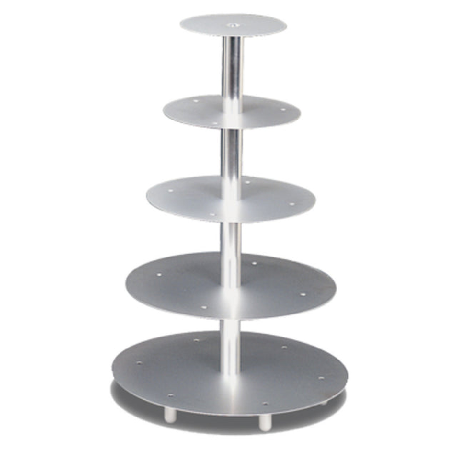 JB Prince R116 A Wedding Cake Stand 30"H Overall (5) Tiers Sizes: 8" 10" 12" 16" And 18"
