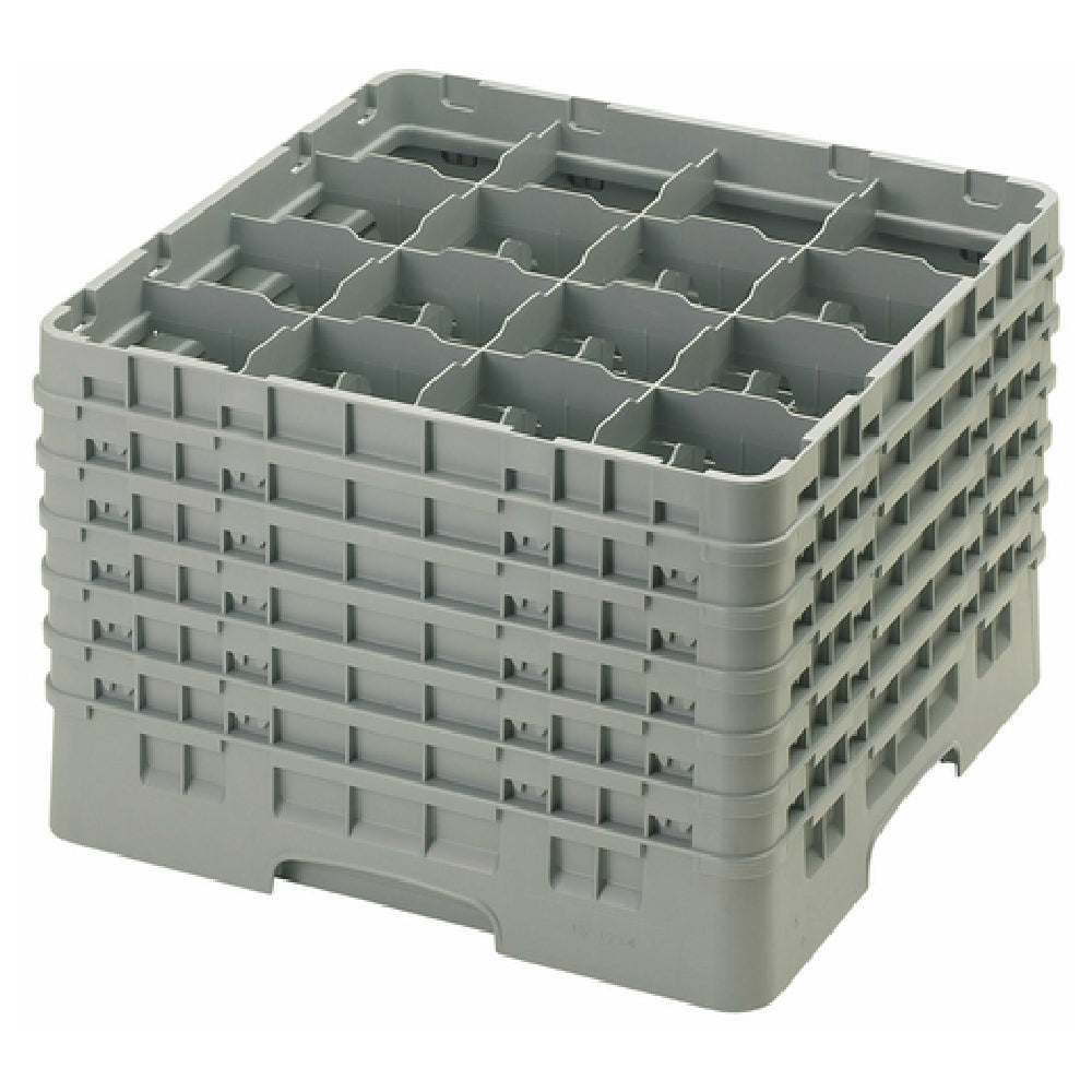 Cambro 16S1214151 Camrack® Glass Rack With (6) Soft Gray Extenders Full Size