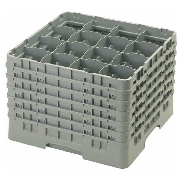 Cambro 16S1214151 Camrack® Glass Rack With (6) Soft Gray Extenders Full Size